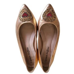 Carmen Steffens Gold Heart Flame Women's Shoes